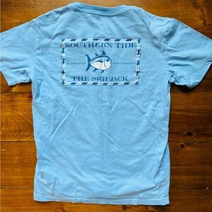 Southern Tide Light Blue Graphic Tee
